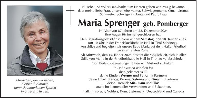 Maria Sprenger