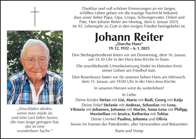 Johann Reiter Bild