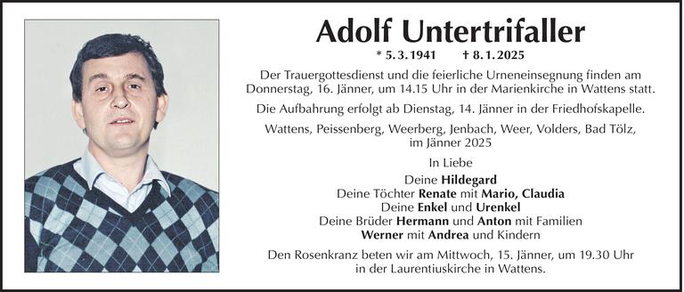 Adolf Untertrifaller Bild
