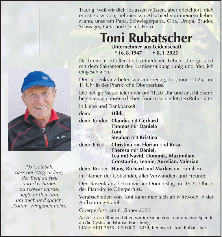 Toni Rubatscher Bild