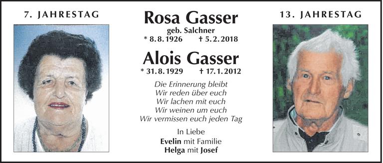 Rosa & Alois Gasser