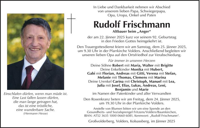 Rudolf Frischmann Bild