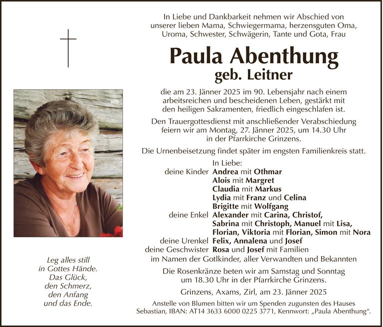 Paula Abenthung Bild