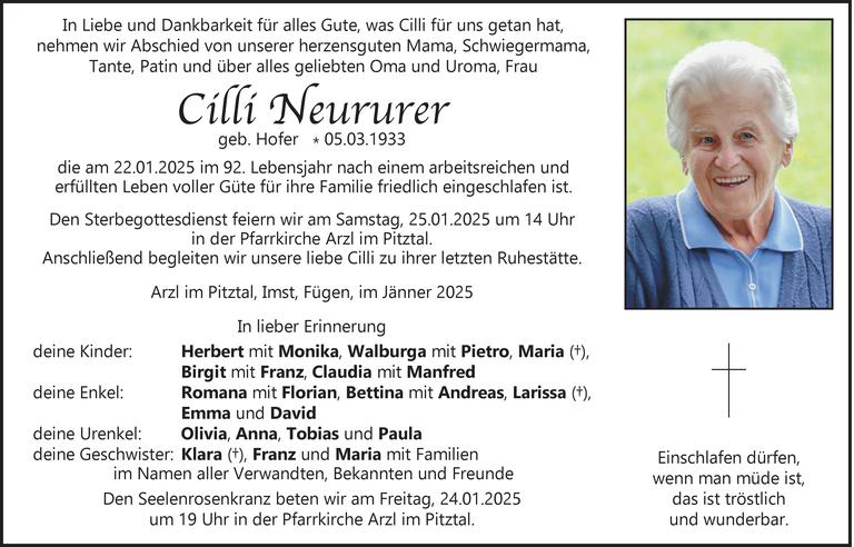 Cilli Neururer Bild