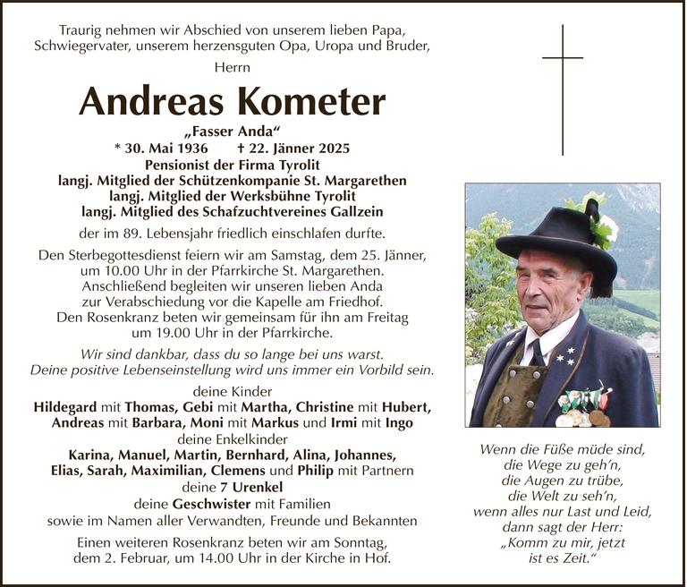 Andreas Kometer Bild