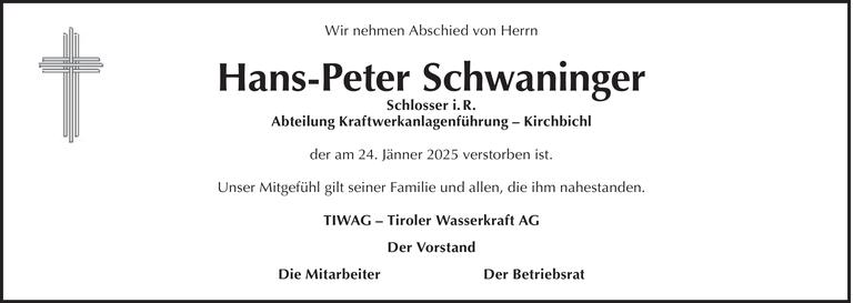 Hans-Peter Schwaninger Bild