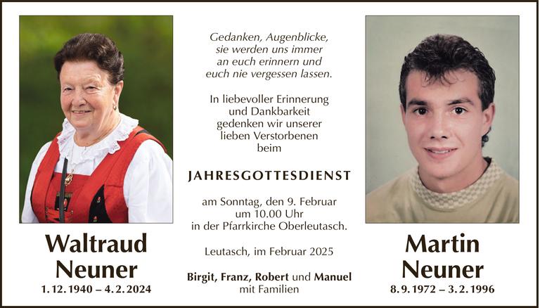 Waltraud; Martin  Neuner Bild