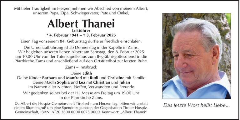 Albert Thanei Bild