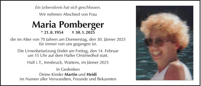 Maria Pomberger  Bild