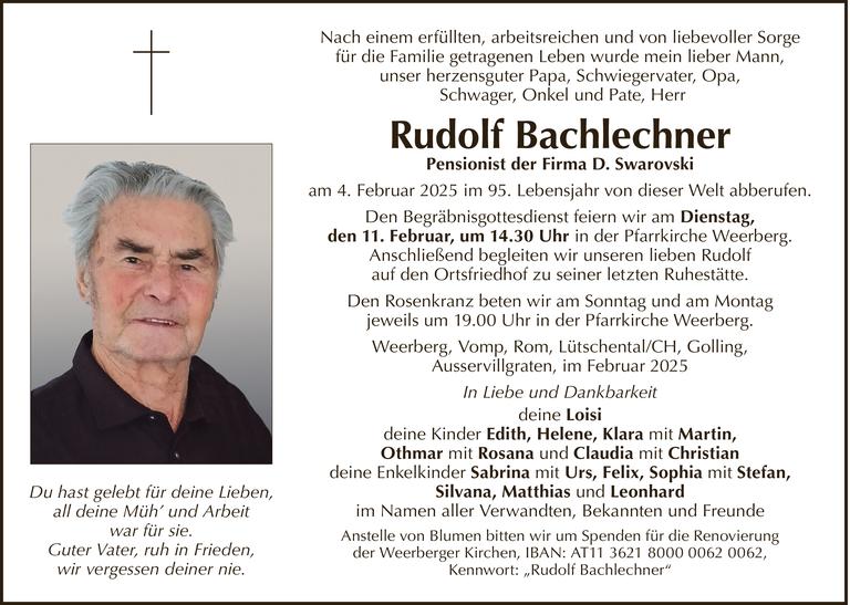 Rudolf Bachlechner Bild