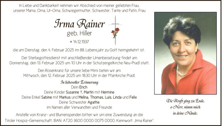 Irma Rainer Bild