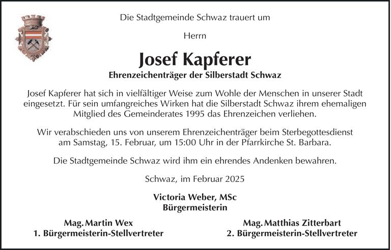 Josef Kapferer Bild