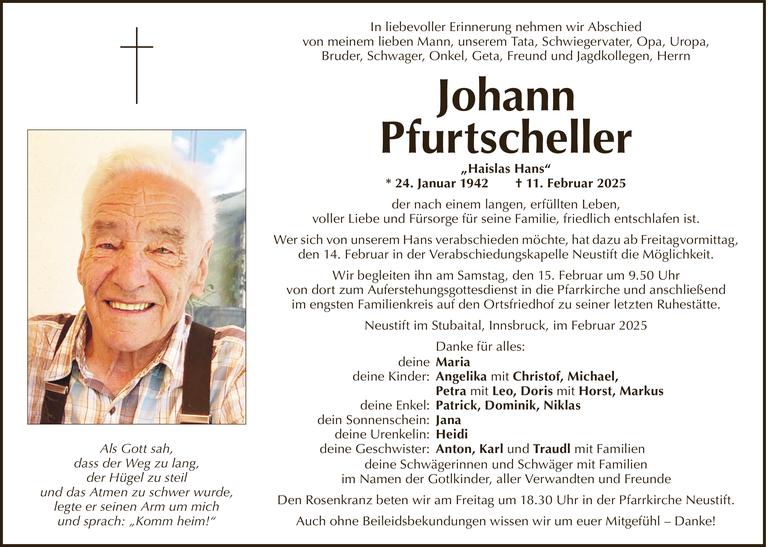 Johann Pfurtscheller Bild