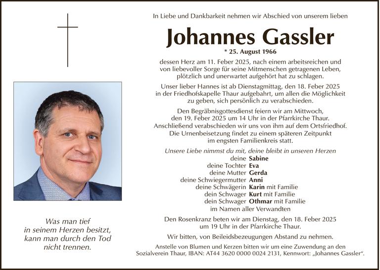 Johannes Gassler Bild