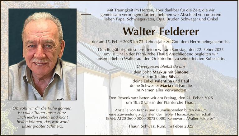 Walter Felderer Bild