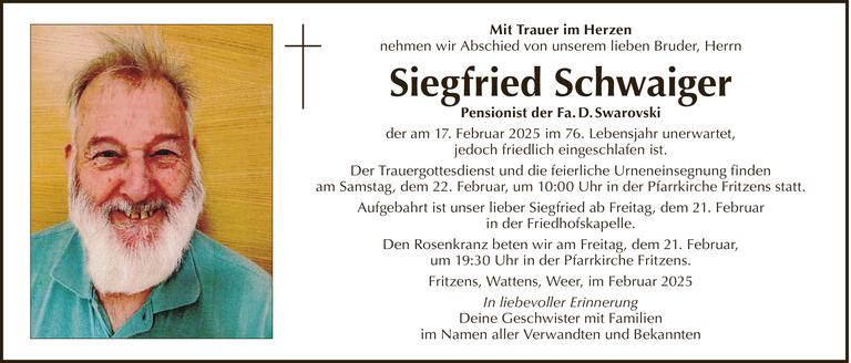 Siegfried Schwaiger