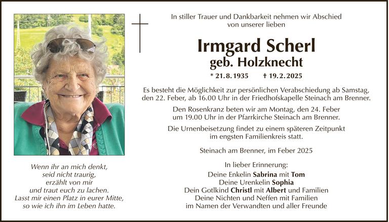 Irmgard Scherl Bild