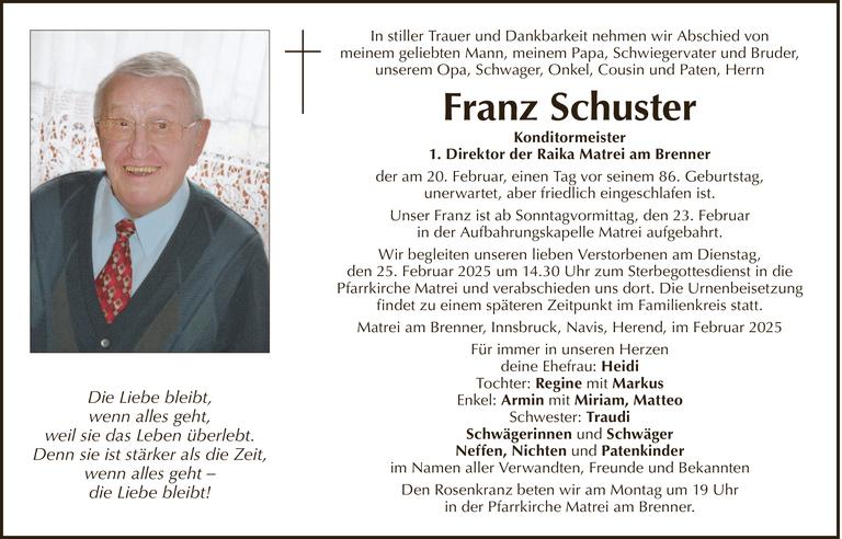 Franz Schuster Bild