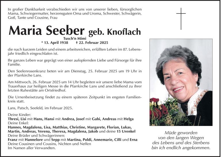 Maria Seeber Bild
