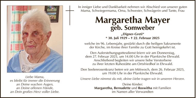 Margaretha Mayer Bild