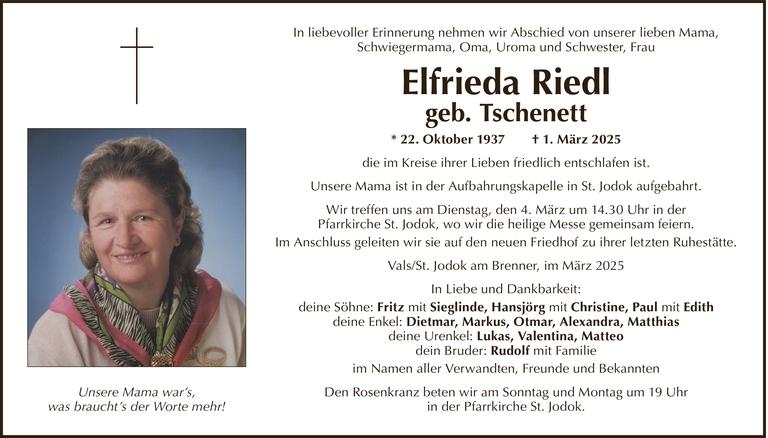 Elfrieda Riedl Bild