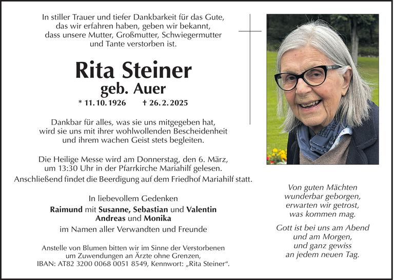 Rita Steiner Bild