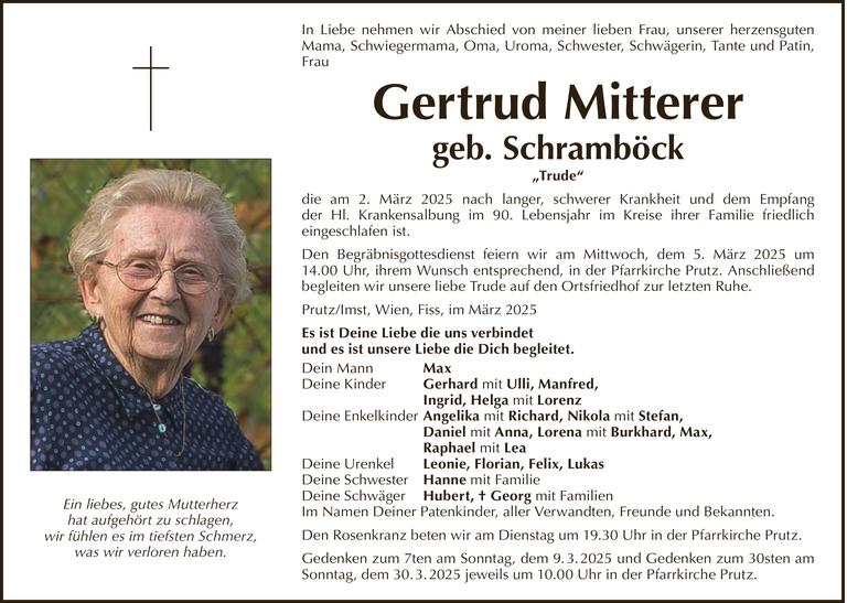 Gertrud Mitterer Bild