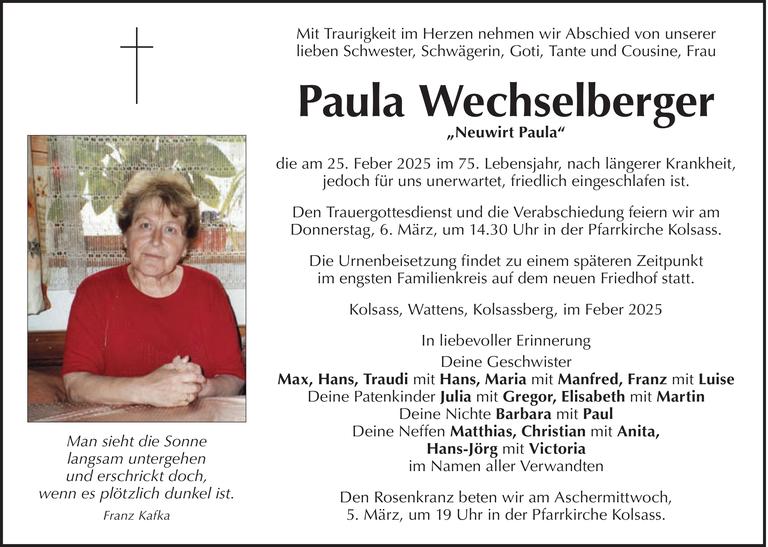 Paula Wechselberger Bild