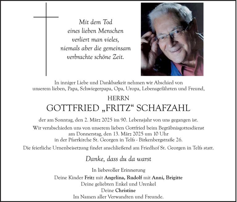 Gottfried  Schafzahl  Bild