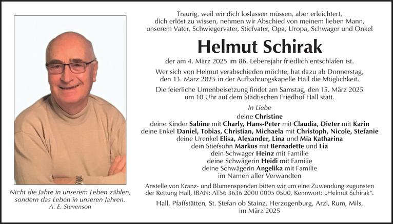 Helmut Schirak Bild