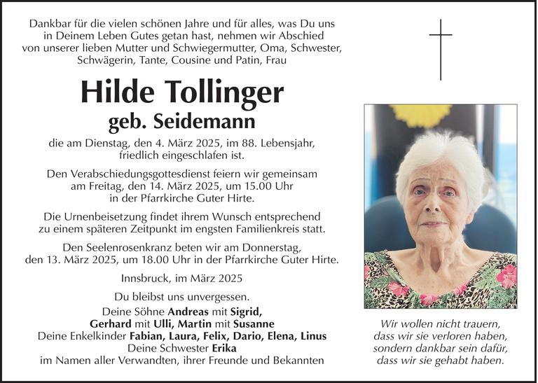 Hilde Tollinger Bild