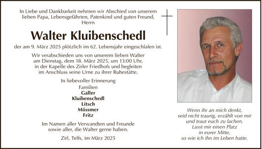 Walter Kluibenschedl Bild