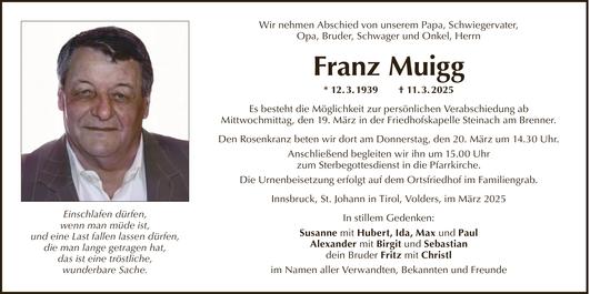 Franz Muigg Bild