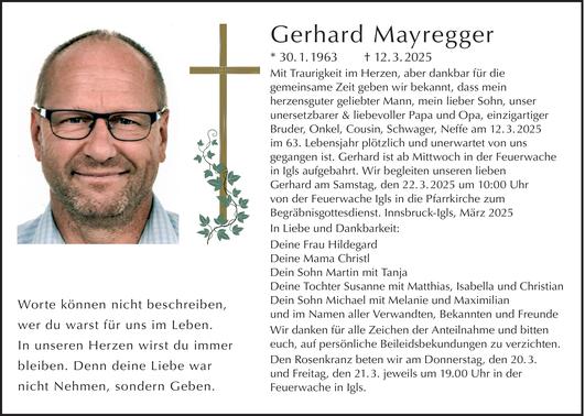 Gerhard Mayregger Bild