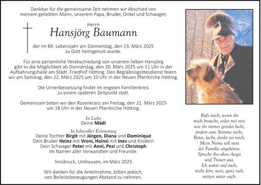 Hansjörg Baumann Bild
