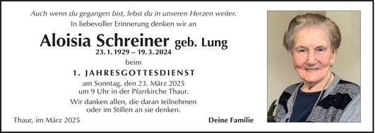 Aloisia Schreiner Bild