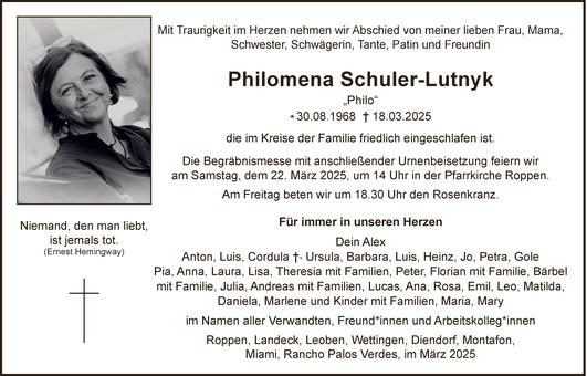 Philomena Schuler-Lutnyk Bild