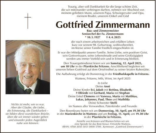 Gottfried Zimmermann Bild