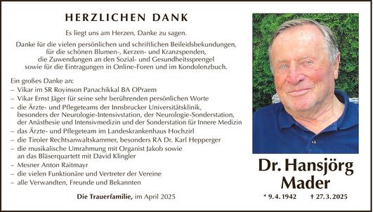 Hansjörg Mader Bild