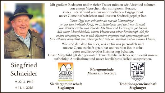 Siegfried Schneider Bild