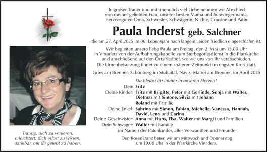 Paula Inderst Bild