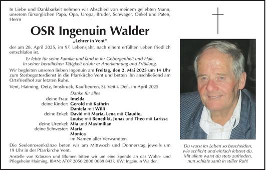 Ingenuin Walder Bild