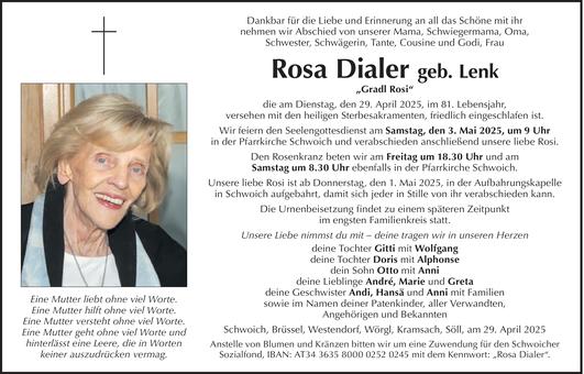 Rosa  Dialer Bild