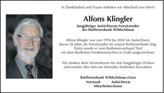 Alfons Klingler  Bild