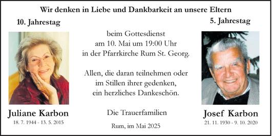 Juliane und Josef Karbon Bild