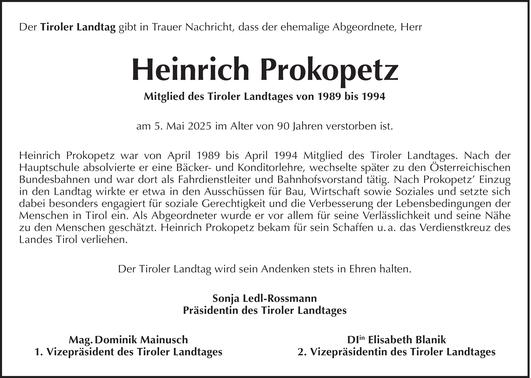 Heinrich Prokopetz Bild