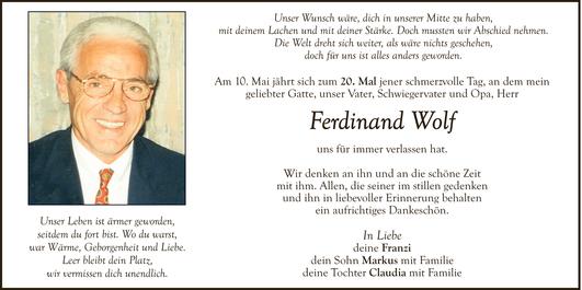 Ferdinand Wolf Bild