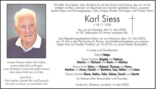 Karl Siess Bild