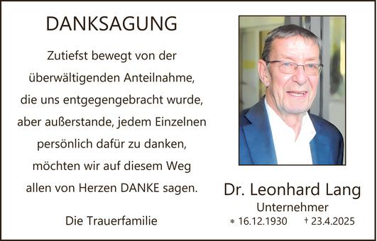 Leonhard Lang Bild