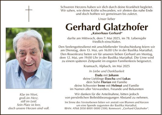 Gerhard Glatzhofer Bild